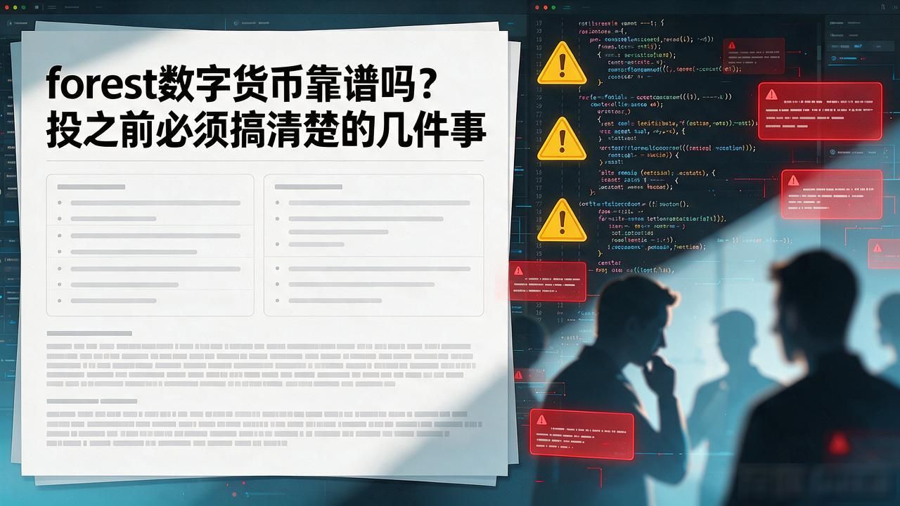 forest数字货币靠谱吗？投之前必须搞清楚的几件事