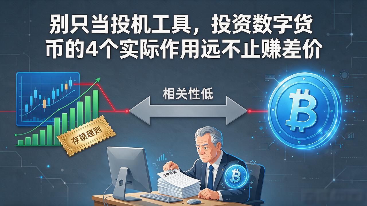 别只当投机工具，投资数字货币的4个实际作用远不止赚差价