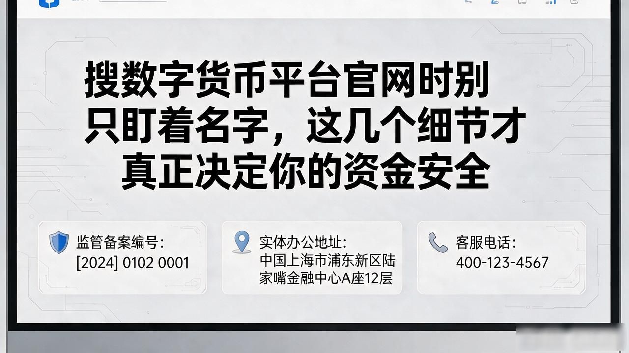 搜数字货币平官网时别只盯着名字，这几个细节才真正决定你的资金安全