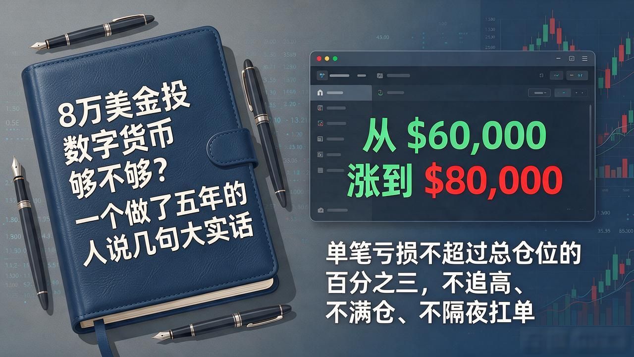8万美金投数字货币够不够？一个做了五年的人说几句大实话