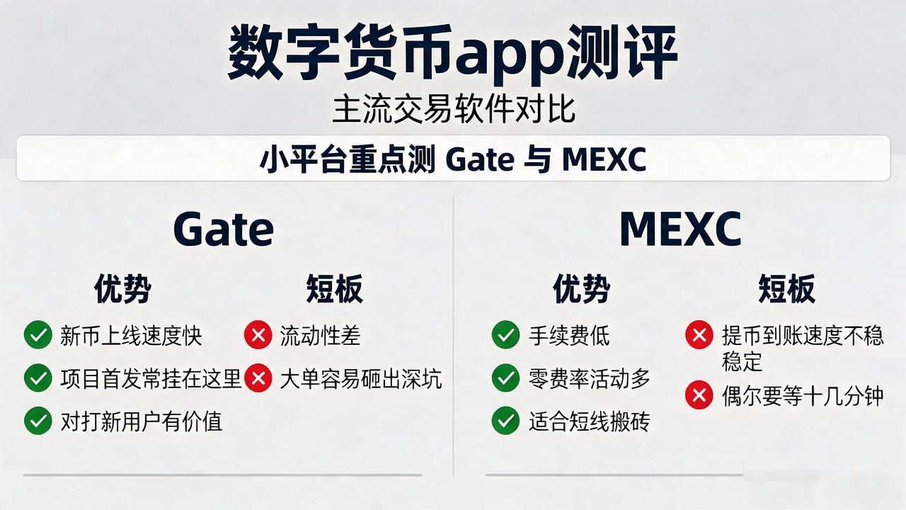 数字货币app测评：这几款主流交易软件，到底哪个更靠谱好用