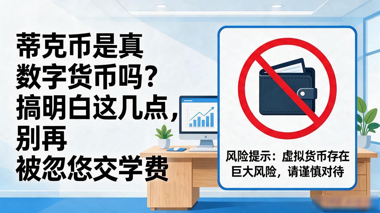 蒂克币是真数字货币吗？搞明白这几点，别再被忽悠交学费