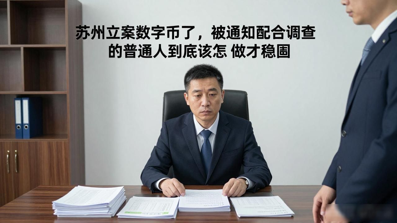 苏州立案数字货币了，被通知配合调查的普通人到底该怎么做才稳妥