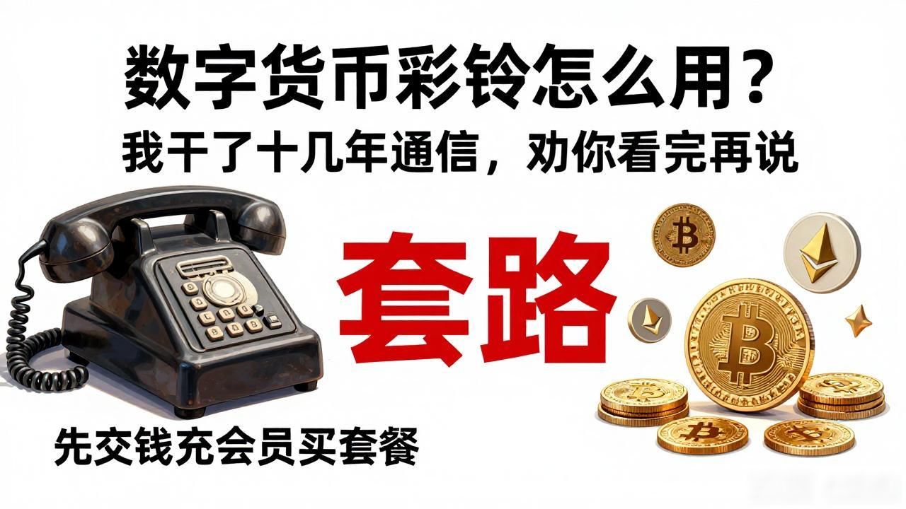 数字货币彩铃怎么用？我干了十几年通信，劝你先看完再说