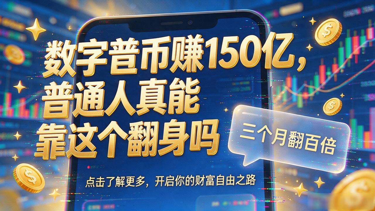 数字货币赚150亿，普通人真能靠这个翻身吗