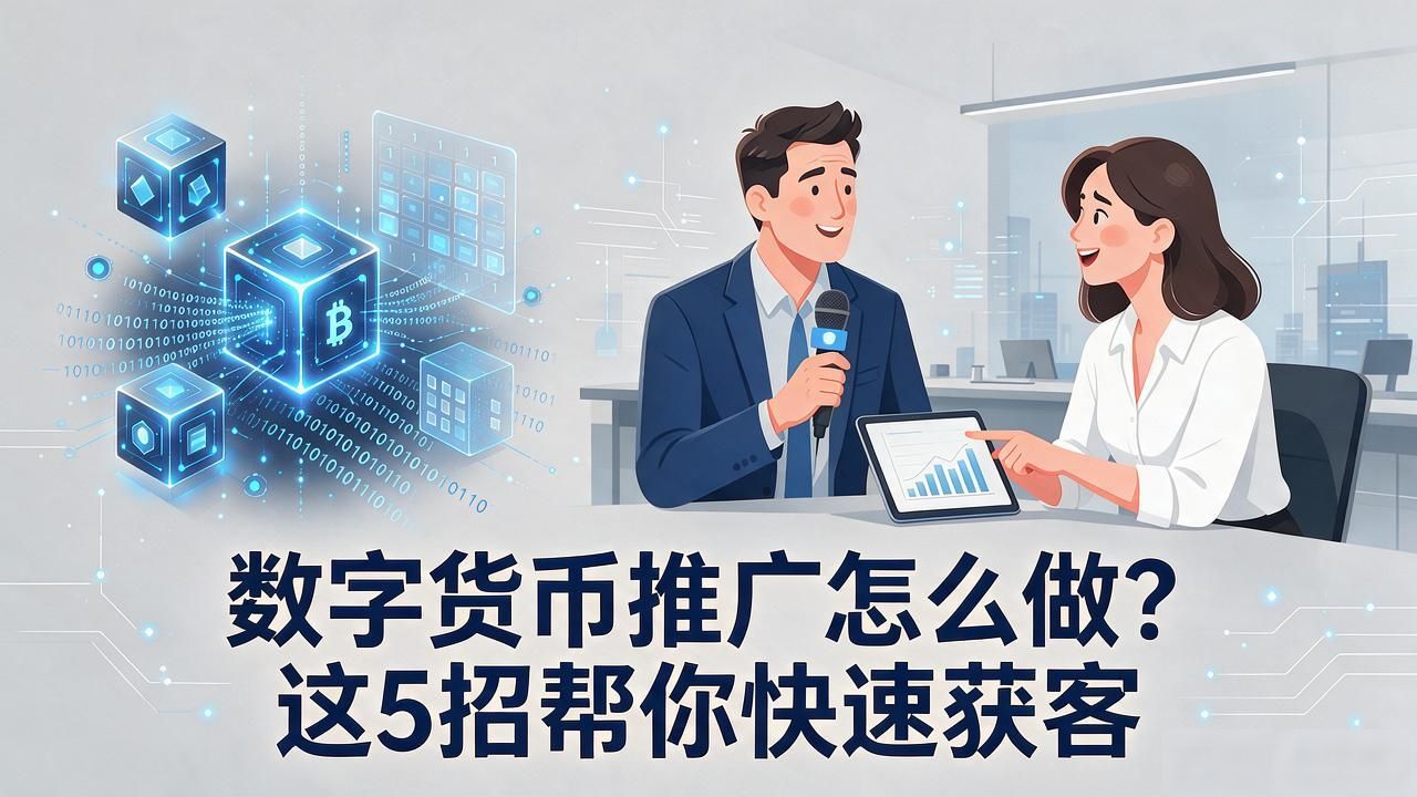 数字货币推广怎么做？这5招帮你快速获客