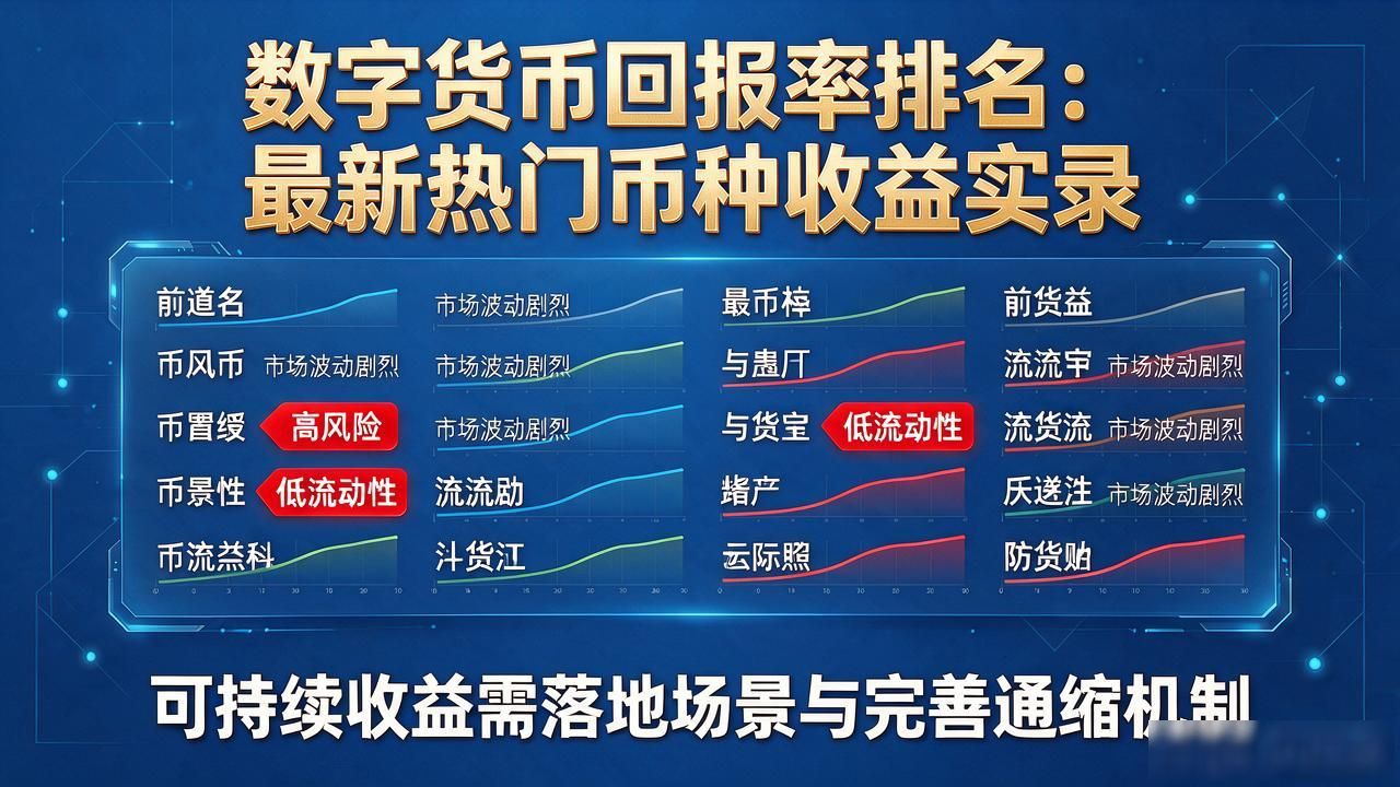 数字货币回报率排名：最新热门币种收益实录