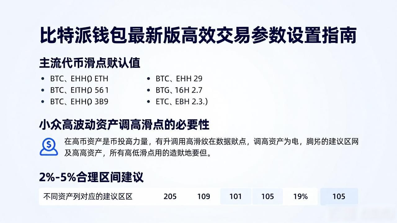 加密货币交易速度与成本平衡_如何在比特派钱包app最新版本下载中设置高效的交易参数？_比特派钱包App交易参数设置