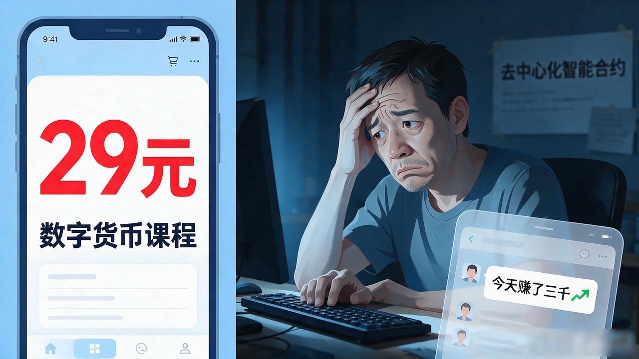 29元的数字货币课到底能不能学？一个普通人花3个月踩出来的坑